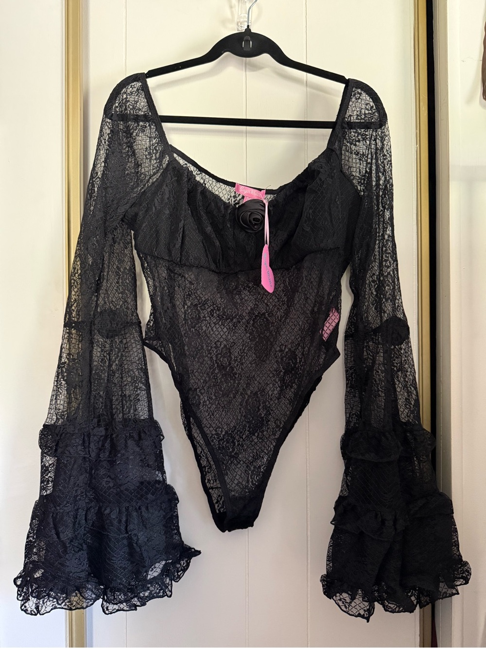 🆕 Dolls Kill Sugar Thrillz TRUE LOVE NONSENSE LACE BODYSUIT size 1x